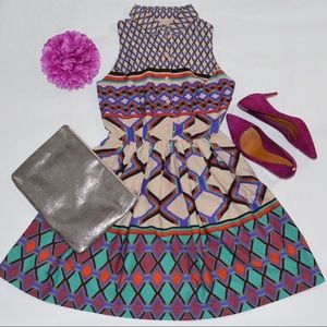 W118 by Walter Baker Sleeveless Geometric XS Dress